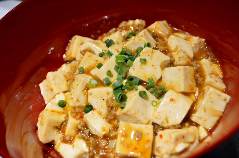 麻婆豆腐丼定食