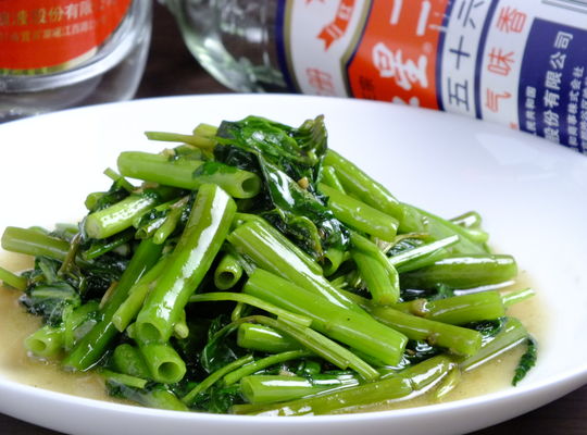 空芯菜の醤油炒め